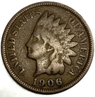 1906 Indian Head Cent Penny Good Condition 1c One Cent US Coin- 3613