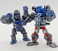 COMBO Blokees Transformers Defender 6 SGT BW Optimus Primal Beast Mode 2-Pack