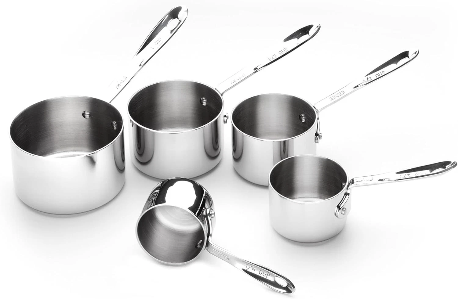 Kitchen Accessories Stainless Steel Measuring Cup Set 5 Piece Cookware Pots