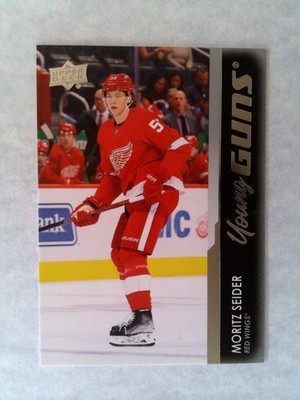 Upper Deck 2021-22 Series 2 Moritz Seider Red Wings Young Guns Rookie #469