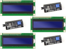 3 x LCD 1602 2x16 Matrix Character Display (blue/white) + 3 x I2C Interface