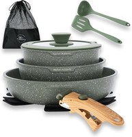 Kitchen Academy Topfset 10Tlg, Topf Pfannenset Mit Glasdeckeln
