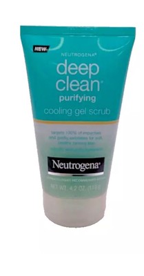 (1) Neutrogena Deep Clean Purifying Cool Gel Scrub / 4.2oz