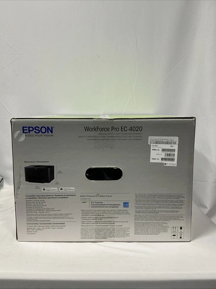 Epson Workforce Pro EC-4020 Color All-in-One Printer (C11CF74203) - Image 3 of 4