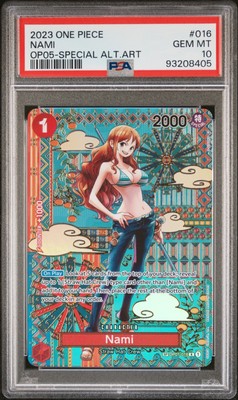 PSA 10 Alt Art Nami OP01-016 (OP05) SP SPECIAL ALTERNATE One Piece 