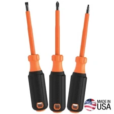 Klein Tools Screwdriver Set 1000Volt Insulated Multi-Colored (3-Piece) Hand Tool