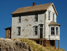 Berkshire Valley Models O/On3/On30, 1/48 Bay Window House kit - #874