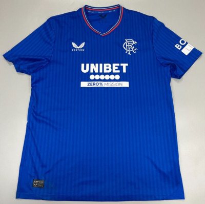 Castore Glasgow Rangers Home Blue Shirt Fußball Trikot Größe XL Extra Large