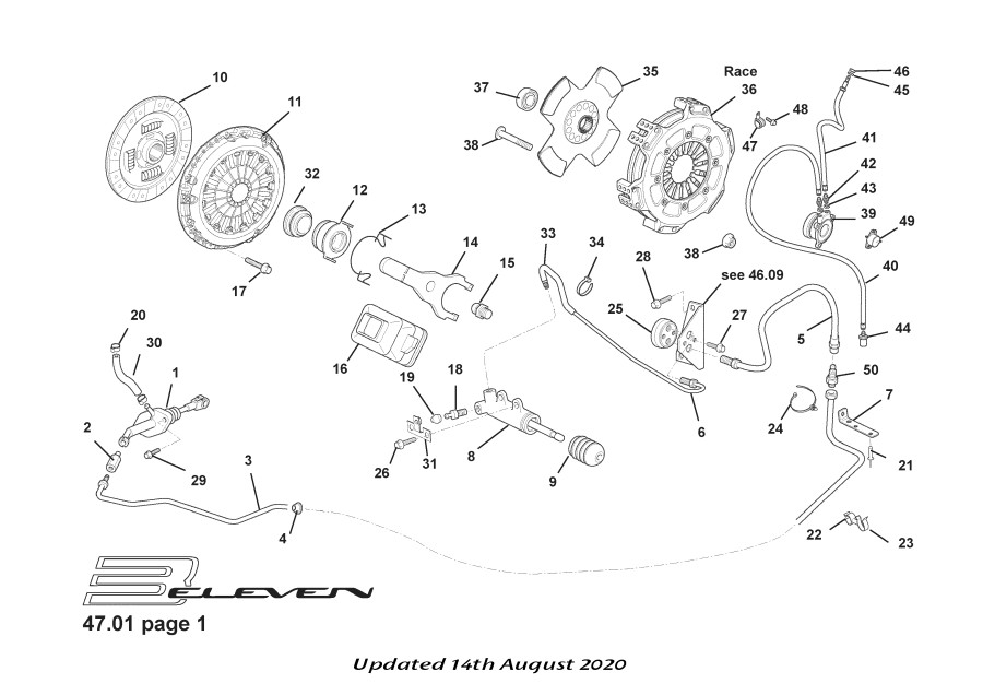 LOTUS ADAPTOR-CLUTCH RELEASE BEARING Part Number: A132F0014F