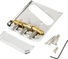 Genuine Fender Top-Load/String-Through Tele Bridge w/Brass Compensated 3-Saddle