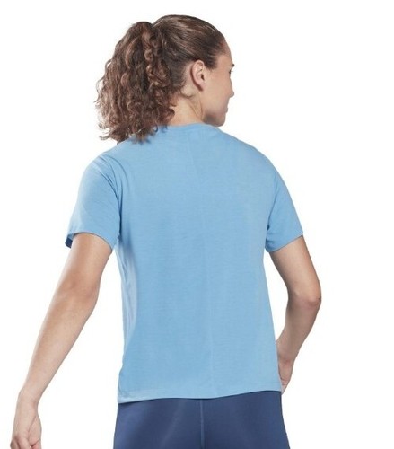 REEBOK Supremium T-Shirt Womens Size UK 2XS Blue NEW - Picture 4 of 6