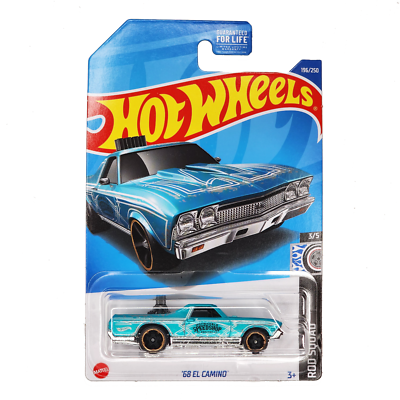HOT WHEELS '68 El Camino Blue Chevy Car Pickup HW Rod Squad HCV94