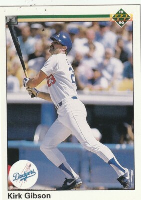 FREE SHIPPING-MINT-1990 Upper Deck Kirk Gibson #264 DODGERS PLUS BONUS CARDS