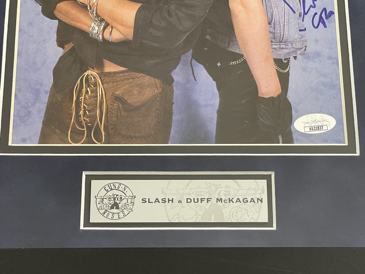 Guns N' Roses Rare Hand Signed Photo by Slash and Duff McKagan