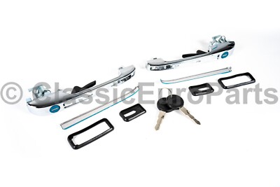 Chrome outer door handle set for VW Golf Rabbit Jetta Caddy Scirocco MK1 MK2
