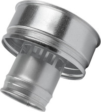 4 Inch Roofing Rain Cap - Galvanized Steel round Roof Vent Cover - All Weather H