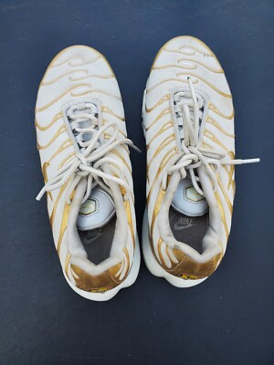 Size 7 - Nike Air Max Plus White Gold W for sale online | eBay