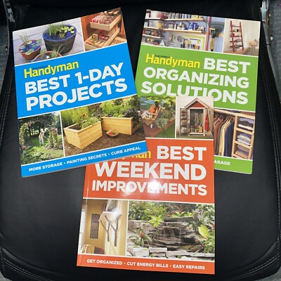 The Family Handyman LOT OF 3 PROJECTS, ORGANIZING, IMPROVEMENTS