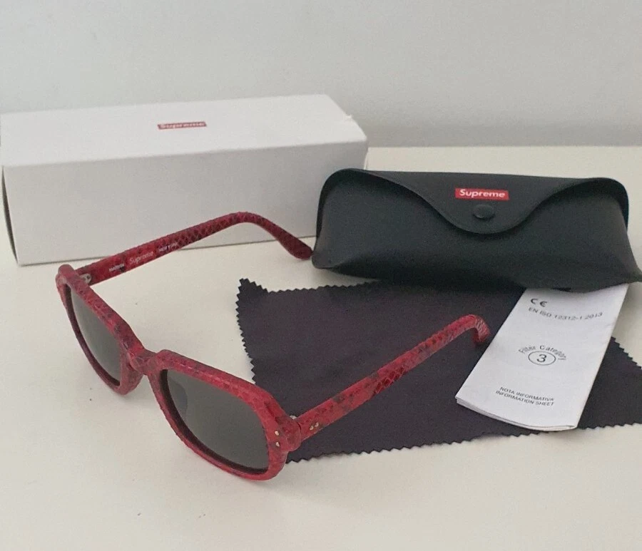 SS19 Supreme Marvin sunglasses RRP 188 red snake made in Italy eBay
