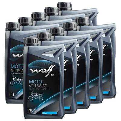Motoröl Wolf MOTO 4T 29136 SAE 15W-50 10 X 1 Liter Cectek/Herkules 2015