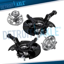 Front Steering Knuckle Rear Wheel Hub Bearing Assembly for 2006-2011 Honda Civic