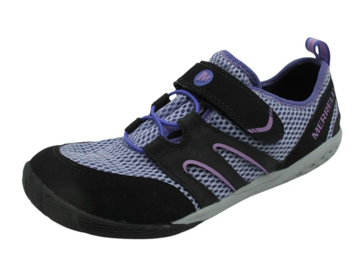 Merrell Barefoot Trail Glove Vibram scarpe da bambino sneakers taglia 4 5 giovani lavanda