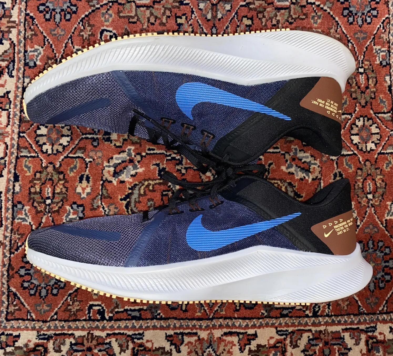 Mens Nike Quest 4 Thunder Blue 2021 Running Sneakers,… Gem