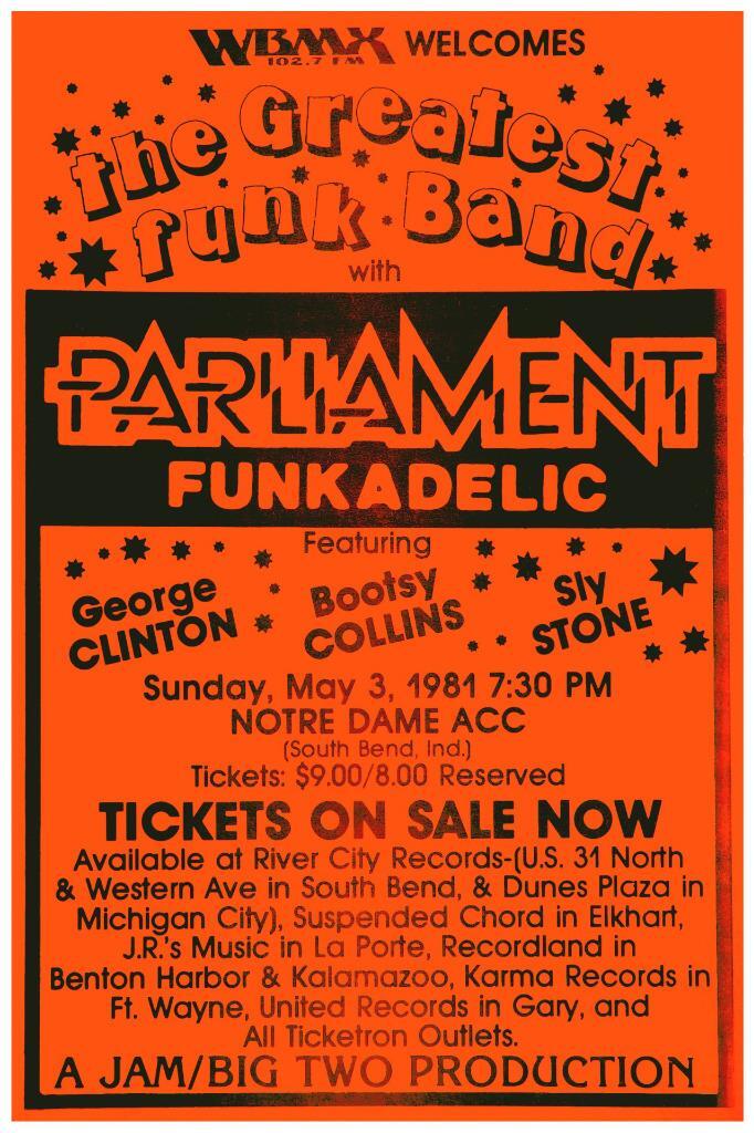 Parliament Funkadelic * POSTER * Bootsy Collins Sly Stone George