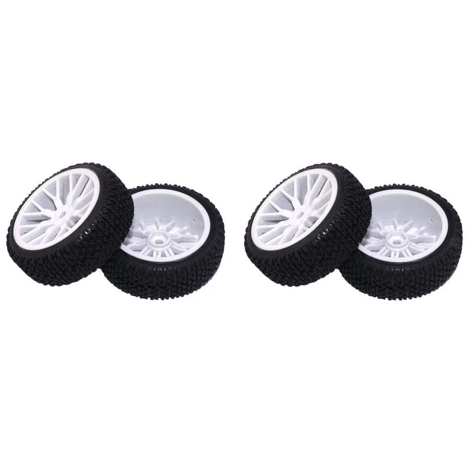 4x RC Reifen Felge 1/16 Buggy Ersatzreifen Für Ferngesteuerte Modellautoteile - Bild 4 von 4