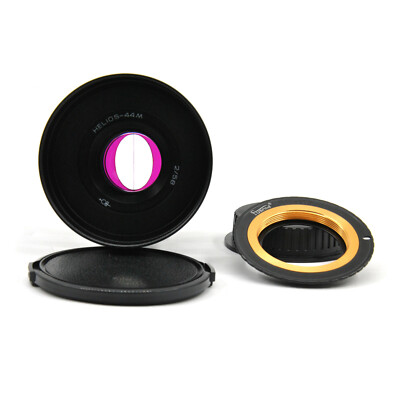 Helios-44M 58mm F2 Cine Mod w/ Purple Anamorphic Bokeh & Flare For