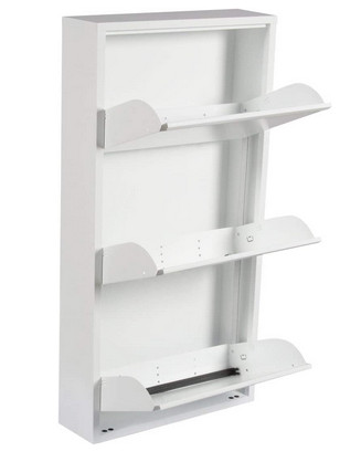 OFFERTA Scarpiera Slim 3 Ante Metallo | 50x15x103 Prezzo Outlet