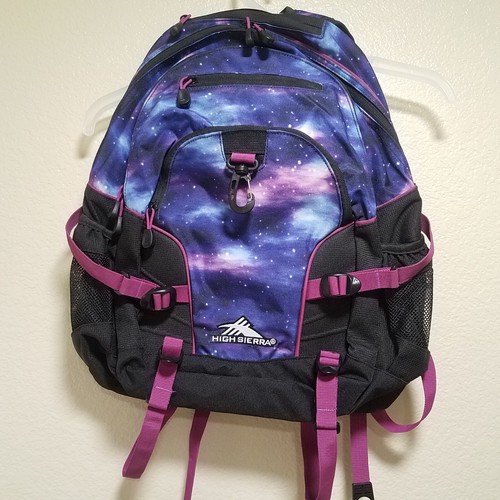 High Sierra Laptop Backpack Bag Access 2.0 Space 105157 Cosmos Pink and Black - Picture 2 of 24
