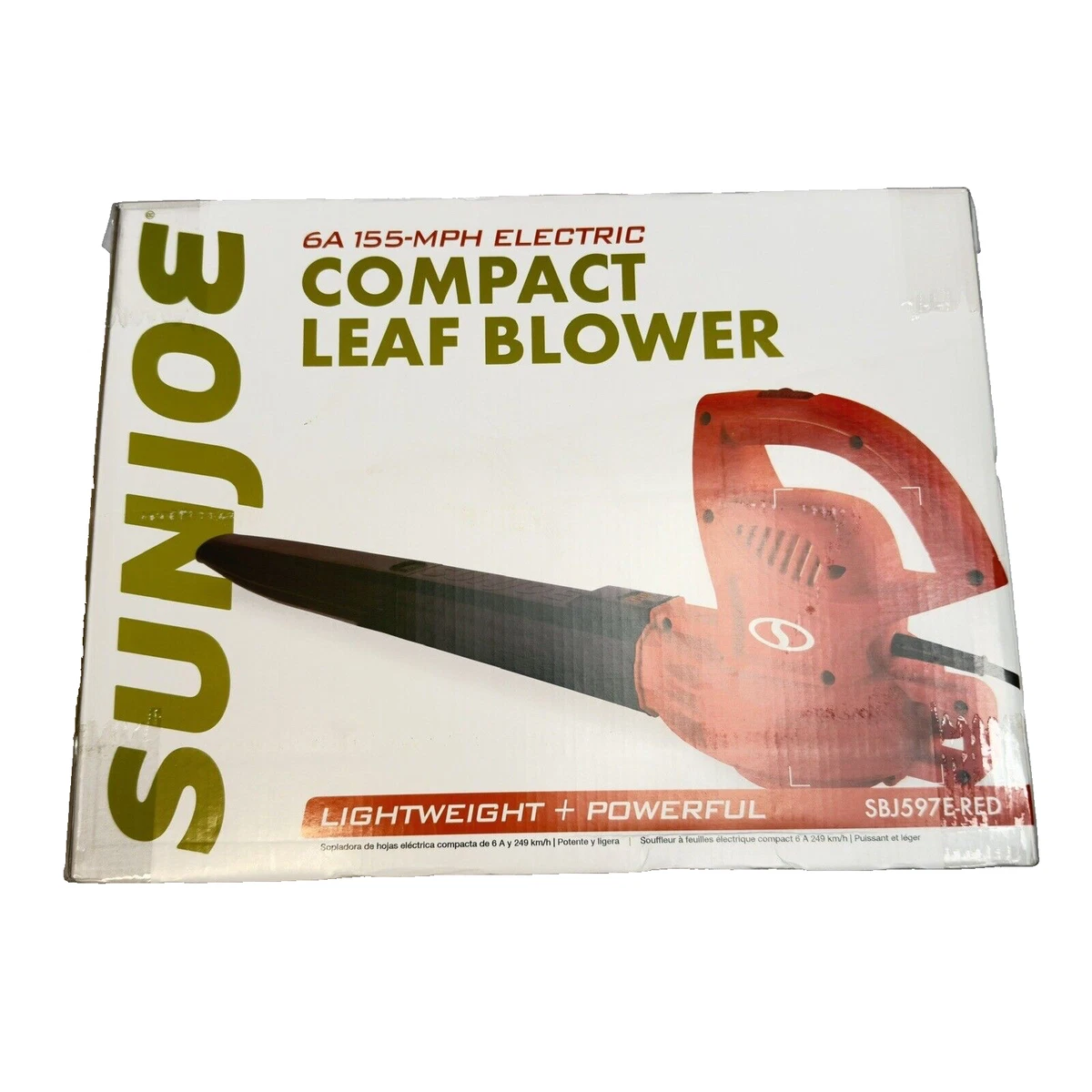 Sun joe 2024 compact leaf blower