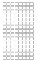 1/4" CLEAR Square Color Coding Inventory Label Stickers Made In The USA