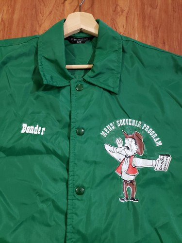 Vintage 1980's Houston Livestock Show And Rodeo Life Member green Jacket Rare - Picture 2 of 9