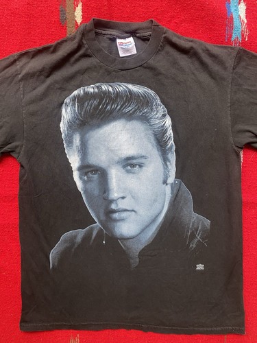 Hanes Vintage 90s Elvis Presley T Shirt 1994 Winterland Rock Express Size Large - Picture 2 of 10