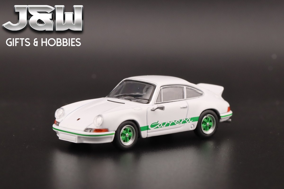 Mini GT Porsche 911 Carrera RS 2.7 Grand Prix White w/ Green
