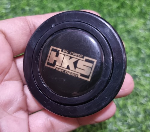 Rare JDM HKS Carbon Horn Button AE86 SUPRA S14 S15 180SX MRS R32 R33 MR2 - Picture 3 of 10
