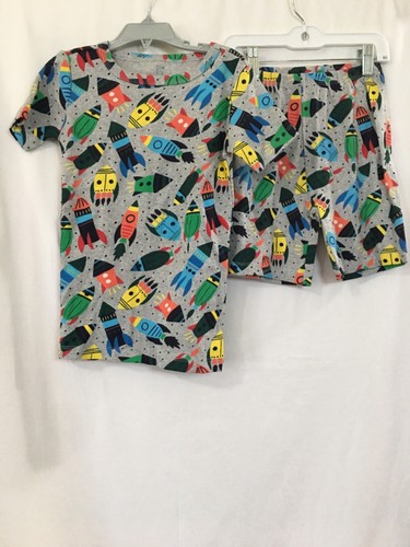 NWT Gymboree Boys Rocket Gymmies Pajama Set Pj snug cotton Size 5,7,10 Shorts - Picture 3 of 4