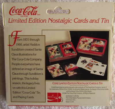 Coca-Cola company Nostalgia playing cards, 1964/ 1952, made