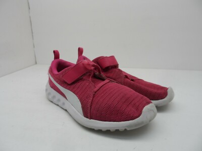 PUMA Girl's Carson Sneaker Fuchsia Purple/White Size