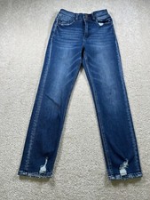 Kancan Womens Size 3 Juniors Distressed Blue Jeans Denim Skinny