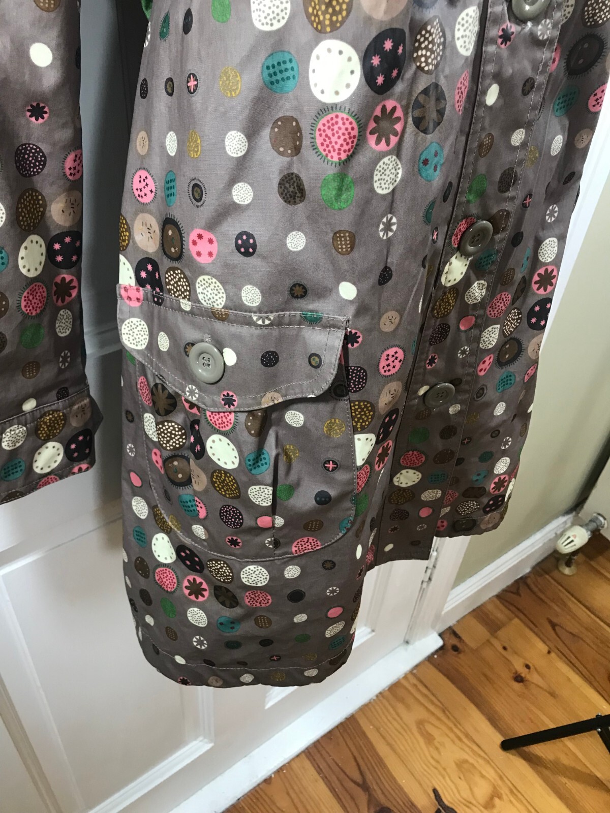 Avoca Brown & Multicoloured Patterned Lined Hoode… - image 4