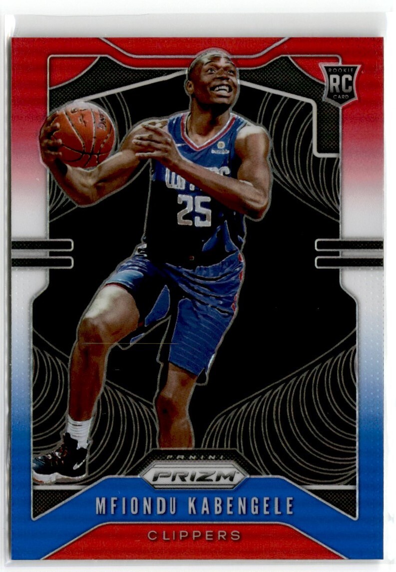 2019-20 Panini Prizm Red/White/Blue Mfiondu Kabengele #271 RC Los Angeles