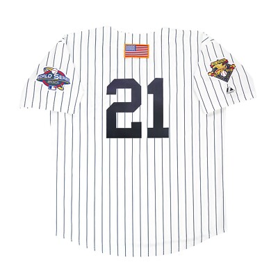 Paul O'Neill 2001 New Yankees World Series Home White Jersey Men's