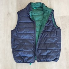 Crewcuts Vest, JCrew Kids Boys Reversible Puffer Zip Up Vest Navy/Green Sz 10