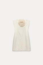 NWT ZARA STRAPLESS FLORAL DRESS SIZE MEDIUM