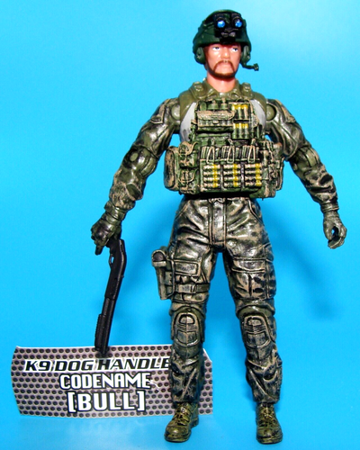 1:18 BBI Elite Force U.S Army Ranger K9 Dog Handler "Bull" Figure Soldier