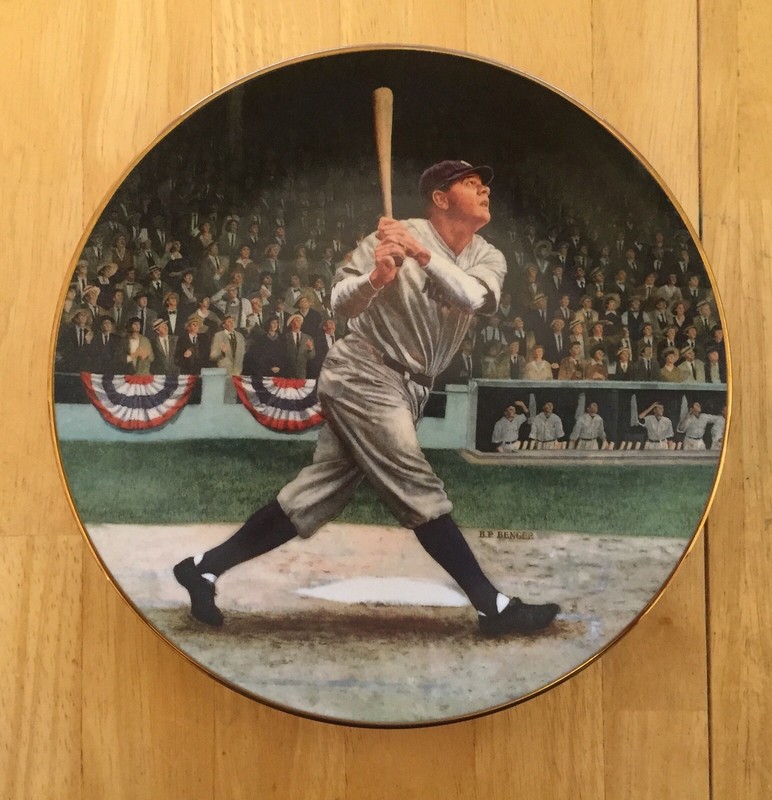 Babe Ruth “The Called Shot”  New York Yankees- Plate by The Bradford Exchange