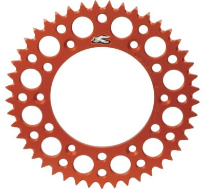 その他 205/65/15 Renthal KTM 65 SX 1998-2023 Rear Grooved Sprocket- Orange 420-47